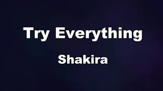Karaoke♬ Try Everything (From "Zootopia") - Shakira 【No Guide Melody】 Instrumental