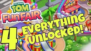 TALKING TOM FUN FAIR - Gameplay Walkthrough Part 4 iOS / Android - Full Game Tour Park Completed
