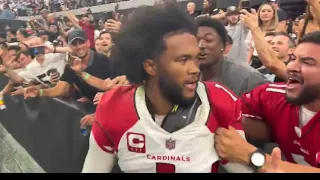 Kyler Murray Struck In Face By Fan Cardinals Vs Raiders