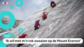 Vrouwen willen hoogste berg ter wereld beklimmen in traditionele rok
