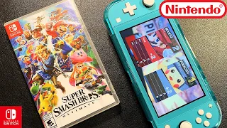 Super Smash Bros Ultimate | Nintendo Switch Lite | Unboxing and Gameplay