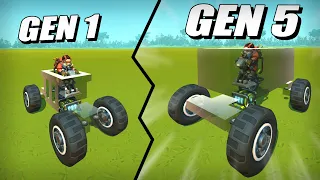 Who Can EVOLVE the BEST Armored Glass Car? (Scrap Mechanic Gameplay)