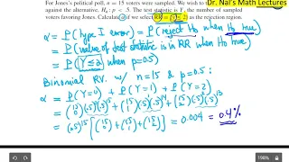 STAT 9.02 Probability of Type II Error (Beta Calculation)