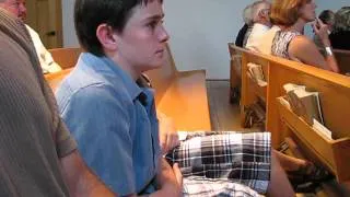 Brett Falling Asleep  in Church at a Wedding 2012.AVI