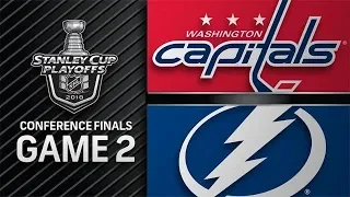 STANLEY CUP PLAYOFFS 2018 CF G2: WASHINGTON CAPITALS VS TAMPA BAY LIGHTNING