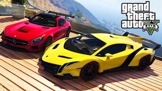 GTA 5 Car Mods #5 - Lamborghini Veneno, BMW i8, Mercedes-Benz AMG GT and More [Mod Showcase]