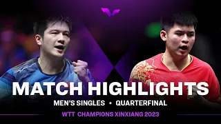 Fan Zhendong vs Lin Shidong | MS QF | WTT Champions Xinxiang 2023