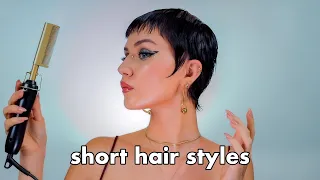 How I Style my grown out buzzcut hair