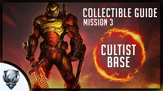 Doom Eternal (Mission 3 CULTIST BASE) All Collectibles, Upgrades, Secret Encounters & Extra Lives