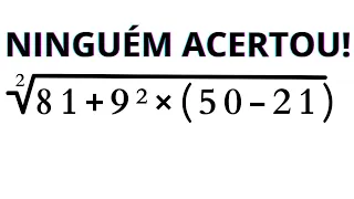 MATEMÁTICA BÁSICA - QUANTO VALE A EXPRESSÃO❓