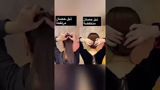 ذيل الحصان بطريقة محترفة #shorts #hair #hairstyle