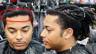 😱OMG😱 HE WENT 3MONTHS WITHOUT A HAIRCUT/ MID DROP FADE/ UNDERCUT/ DREAD LOCS/ HAIRCUT TUTORIAL