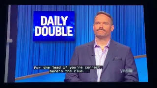 Jeopardy, Lawrence Long Day 2 - 1st Daily Double (2/8/22)