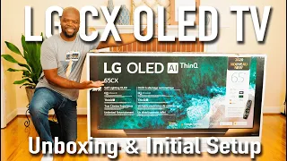 2020 LG CX OLED 4K HDR TV Unboxing and Initial Setup + DEMO [4K HDR]