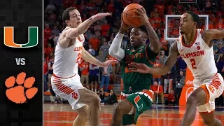 Miami vs. Clemson Basketball Highlights (2017-18)