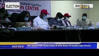 INEC declares Prof. Charles Soludo of APGA winner of Anambra guber poll