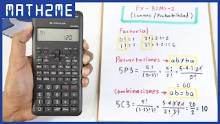 Aprende a usar el FACTORIAL, COMBINACIONES y PERMUTACIONES en tu Calculadora | Fx-82MS