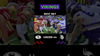 NFL Week 7 Picks (MNF): 49ers 🔴🟡 vs. Vikings 🟣⚪️ #bestbets #predictions #shorts #nfl #nflpicks