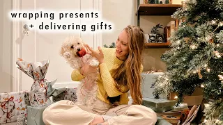 wrapping presents + delivering gifts to friends | VLOGMAS Day 23
