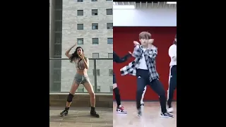 THUNDEROUS- (STRAY KIDS) dance cover (comparison)