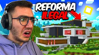 Pillé a un ADMIN haciendo una REFORMA ILEGAL en mi Server de MINECRAFT