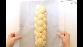 TRESSAGE FACILE de Brioche ou Pain à 4 Branches / EASY Challah Shaping 4 Strand Braiding Technique