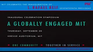 'A Globally Engaged MIT' symposium