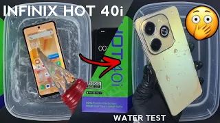 Infinix Hot 40i Water Test 💦💧| Hot 40i is Waterproof Or Not??