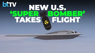 First Images Of New USAF B-21 Raider Stealth Bomber In Flight