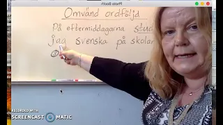 Sfi, kurs B, kurs C, grammatik, omvänd ordföljd, svenska