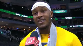 Myles Turner PostGame Interview | Indiana Pacers vs Milwaukee Bucks