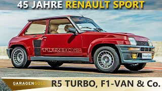 45 Jahre Renault Sport - R5 Turbo, Espace-F1, Mégane R.S. Trophy - Sportlicher Spaß | Garagengold