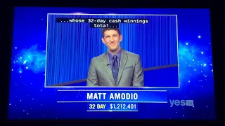 Jeopardy, intro AND 1st Daily Double already found 😂 - Matt Amodio DAY 33 (10/1/21)