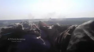 Русские фашисты ведут обстрел Украинского села  Желанное 03 06 15