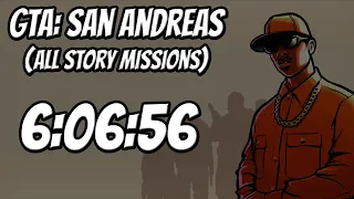 GTA San Andreas Speedrun (All Story Missions) 6:06:56