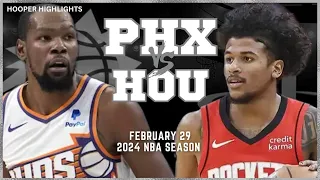 Phoenix Suns vs Houston Rockets Full Game Highlights | Feb 29 | 2024 NBA Season