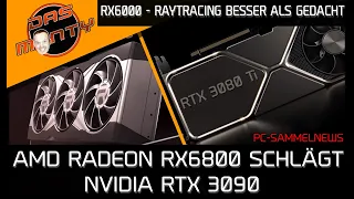 AMD Radeon RX 6800 schlägt Nvidia RTX 3090 | RX6000 besser in Raytracing als gedacht | DasMonty