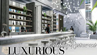 LUXURIOUS CELEBRITY RESTAURANT | Sims 4 CC Speed Build | DOWNLOAD LINK (TRAY+CC+CC LINKS)