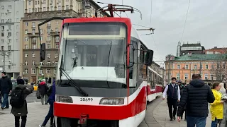 Хит 🔥Парад трамваев! Колонна трамваев отправляется в депо! Супер 👍 Смотреть до конца!