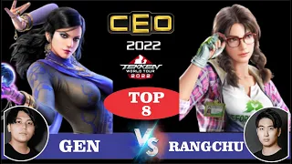 Gen (Zafina) VS Rangchu (Julia) - Tekken 7 - CEO 2022 - Losers Quarter Final - Tekken World Tour
