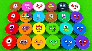 Numberblocks & Alphablocks - Looking for Circle Mix Slime Coloring! Satisfying ASMR Videos