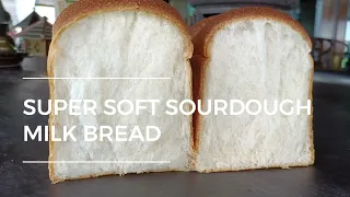 100% sourdough milk bread that stays soft for days