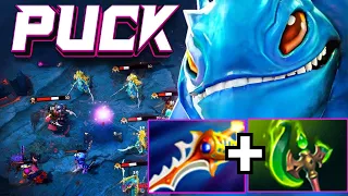 Puck Right Click Parasma + Divine Rapiers 34Kills with 1000GPM Dota 2