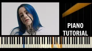 Billie Eilish - When the party's over - Piano Tutorial / Cover - Synthesia