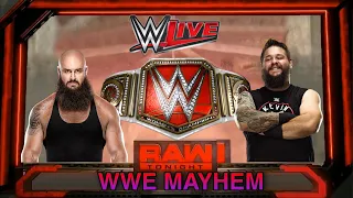 WWE MAYHEM | RAW TITLE MATCH | BRAUN STROWMAN vs KEVIN OWENS | 5 Star super star
