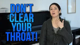 Don't Clear Your Throat! Do This Instead! Great Tip for Singers