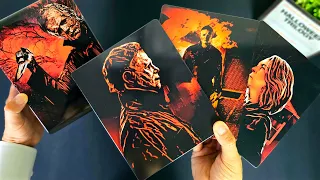 Halloween 1 - 3 Steelbook Best Buy Exclusive 4K UltraHD Bluray Unboxing | Disc Menu Reveal