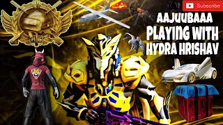 PLAYING WITH HYDRA HRISHAV IN CONQUEROR LOBBY⚡️| BGMI GAMEPLAY