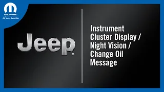 Instrument Cluster Display / Night Vision / Change Oil Message | How To | 2024 Jeep Grand Cherokee L