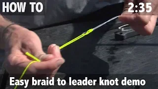 Easy Braid to Leader Knot Demo
